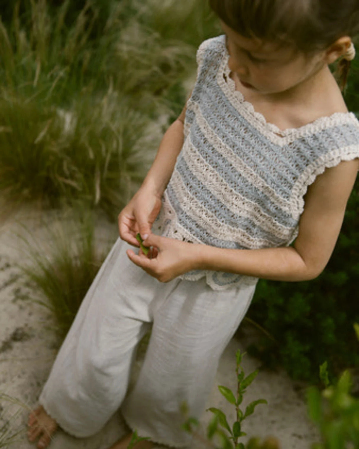 Sand - Vapor Blue - Lil'Atelier - Vest - Striber - 13240776