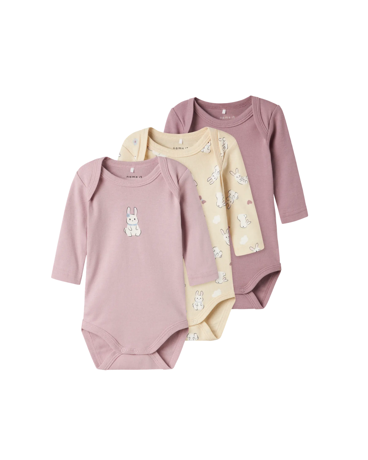 Blue - Dark Denim - Name it - 3-pack - Bodystocking - Rummet - 13232738