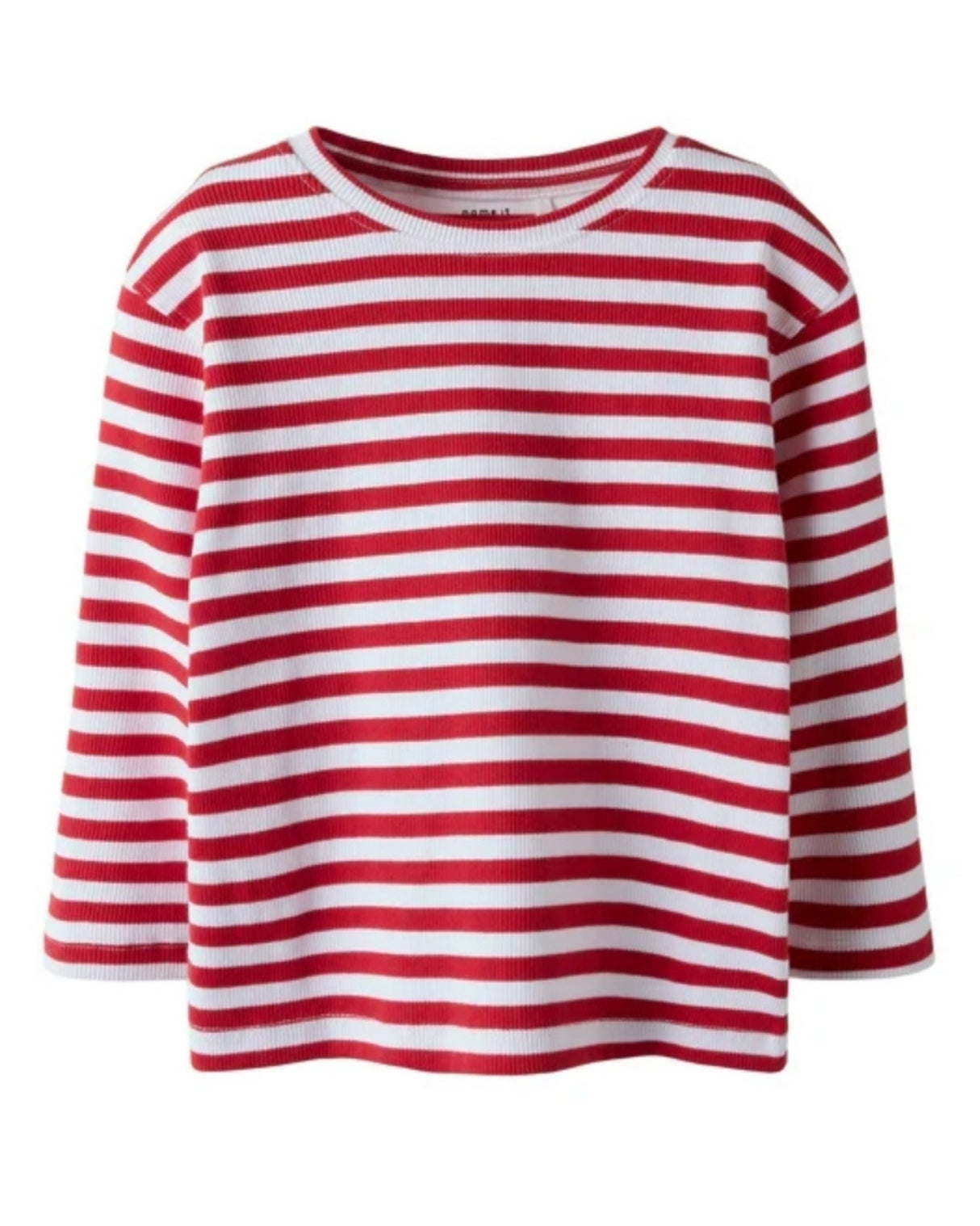 Hvid / rød - Name it - stribe bluse - 13241051