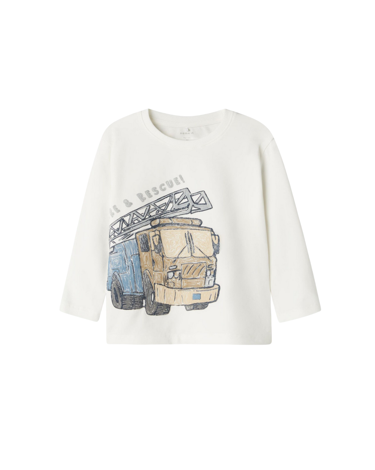 Hvid - Cloud Dancer - Name it - Langærmet bluse - Kran - 13241052