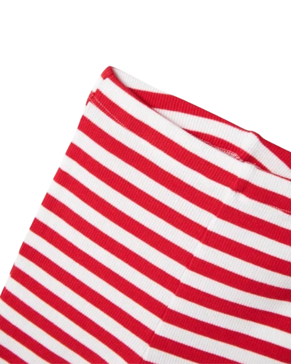 Rød/Hvid - Chinese Red - Name it - Stribet - Rib - Bukser - Vide ben - 13241053