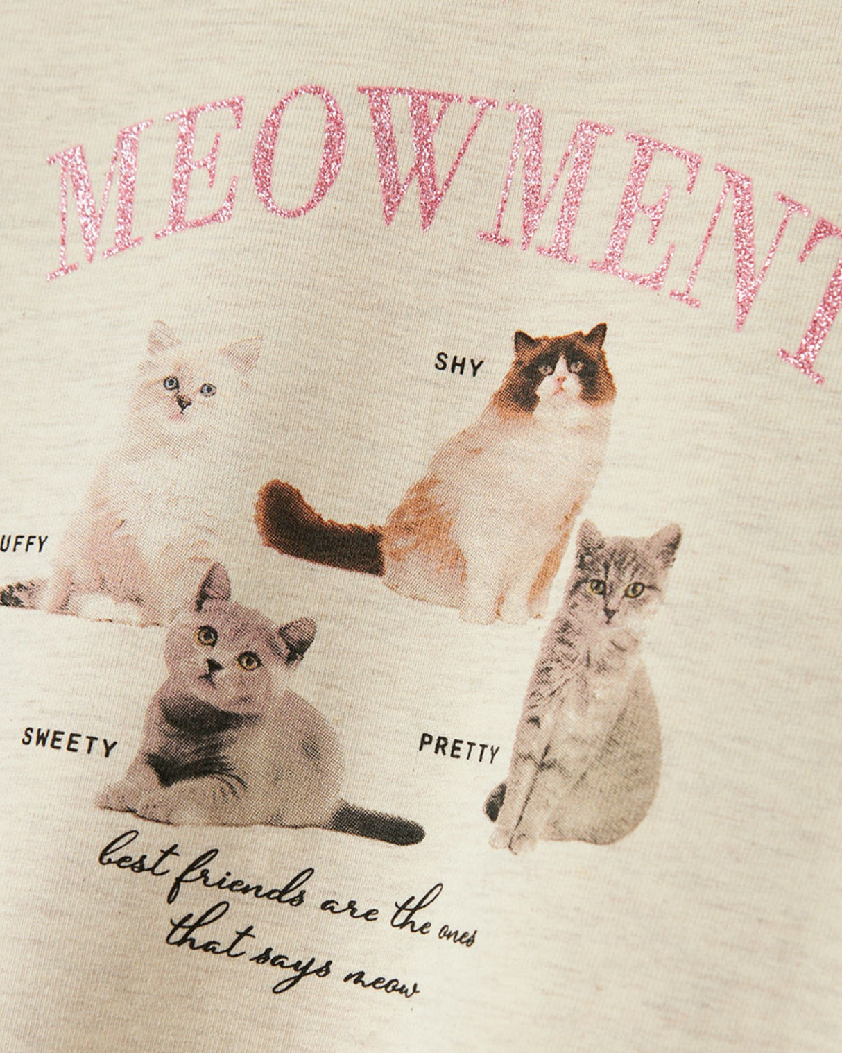 Offwhite - Peyote Melange - Name it - Sweatshirt - Katte - 13241068