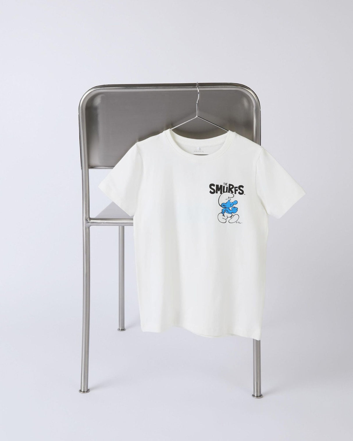 Hvid - Cloud Dancer - Name it - T-shirt - Smølfer - 13241789