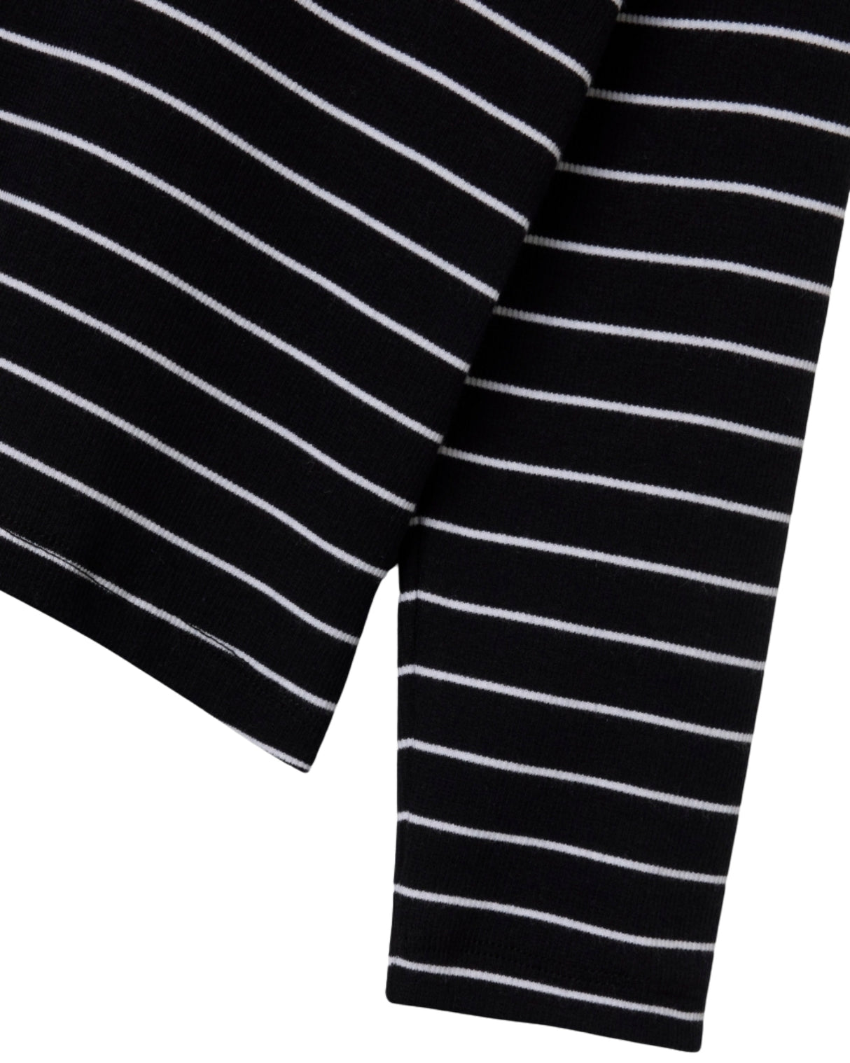 Sort/hvid - Black - Name it - small rib - stribet - langærmet - bluse - 13241869