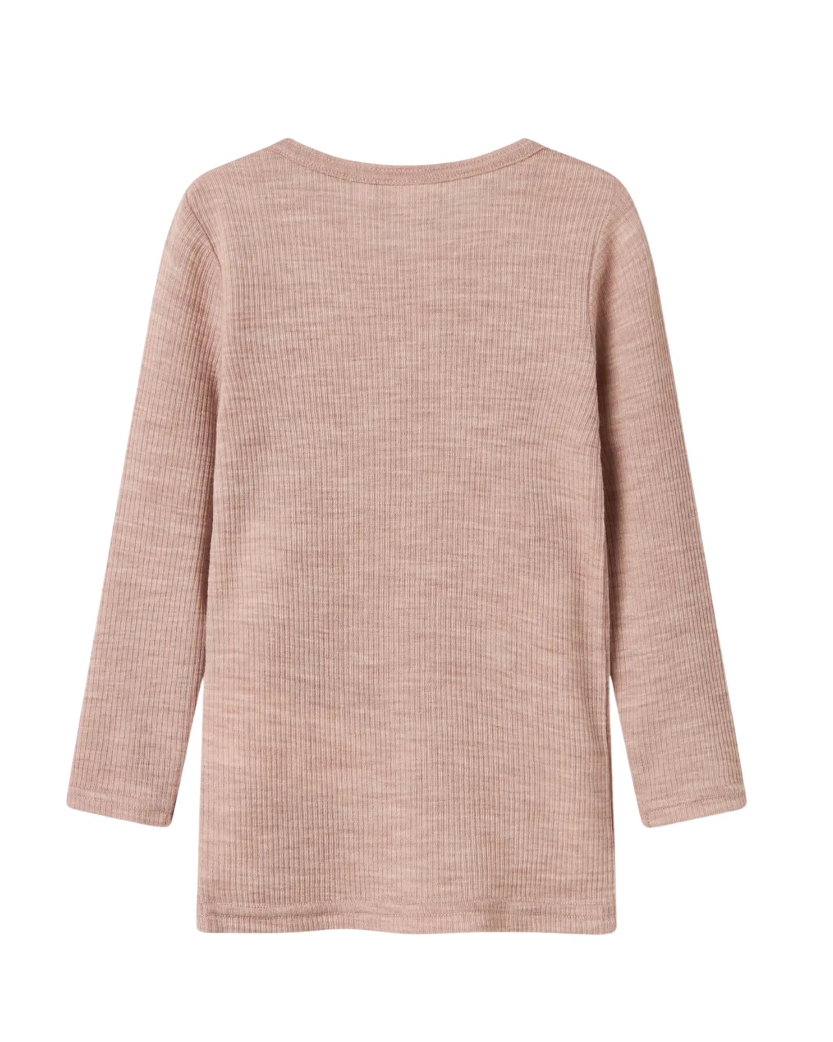 Lyserød - Shadow Gray - Name it - Uld bluse - Rib - 13242118