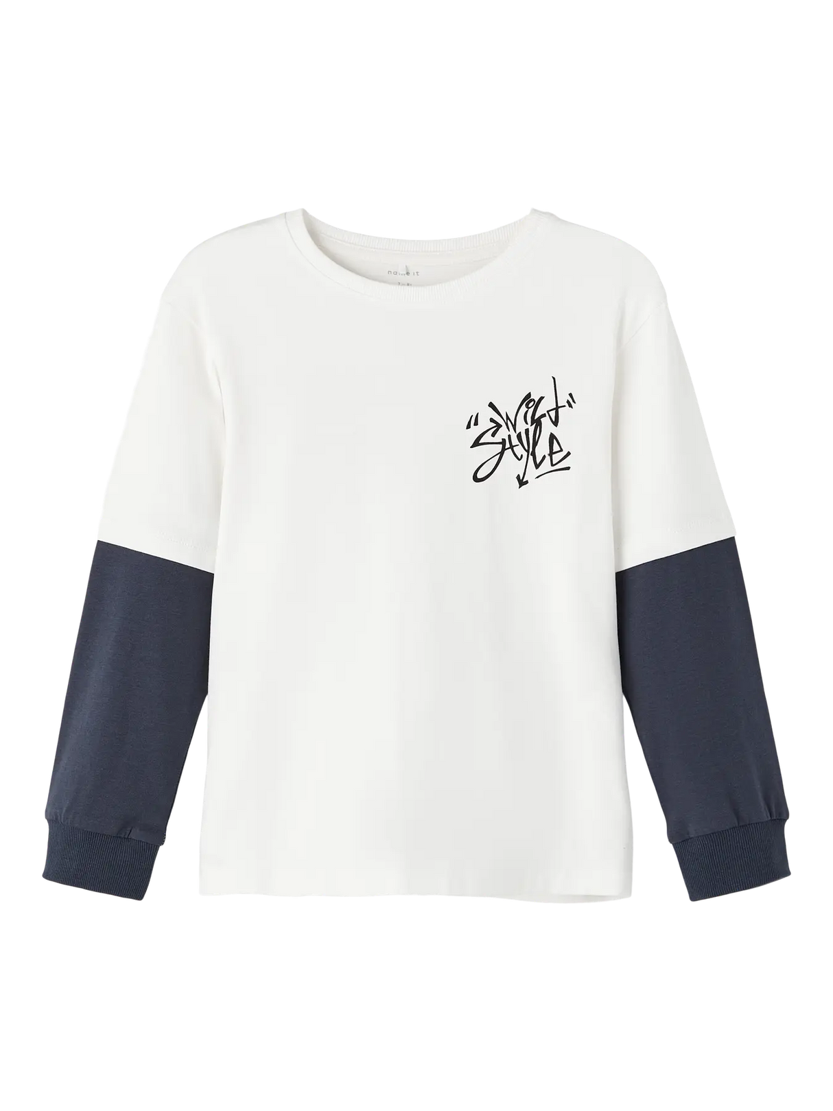 Hvid - Jet Stream/India Ink - Name it - Bluse - 13242433