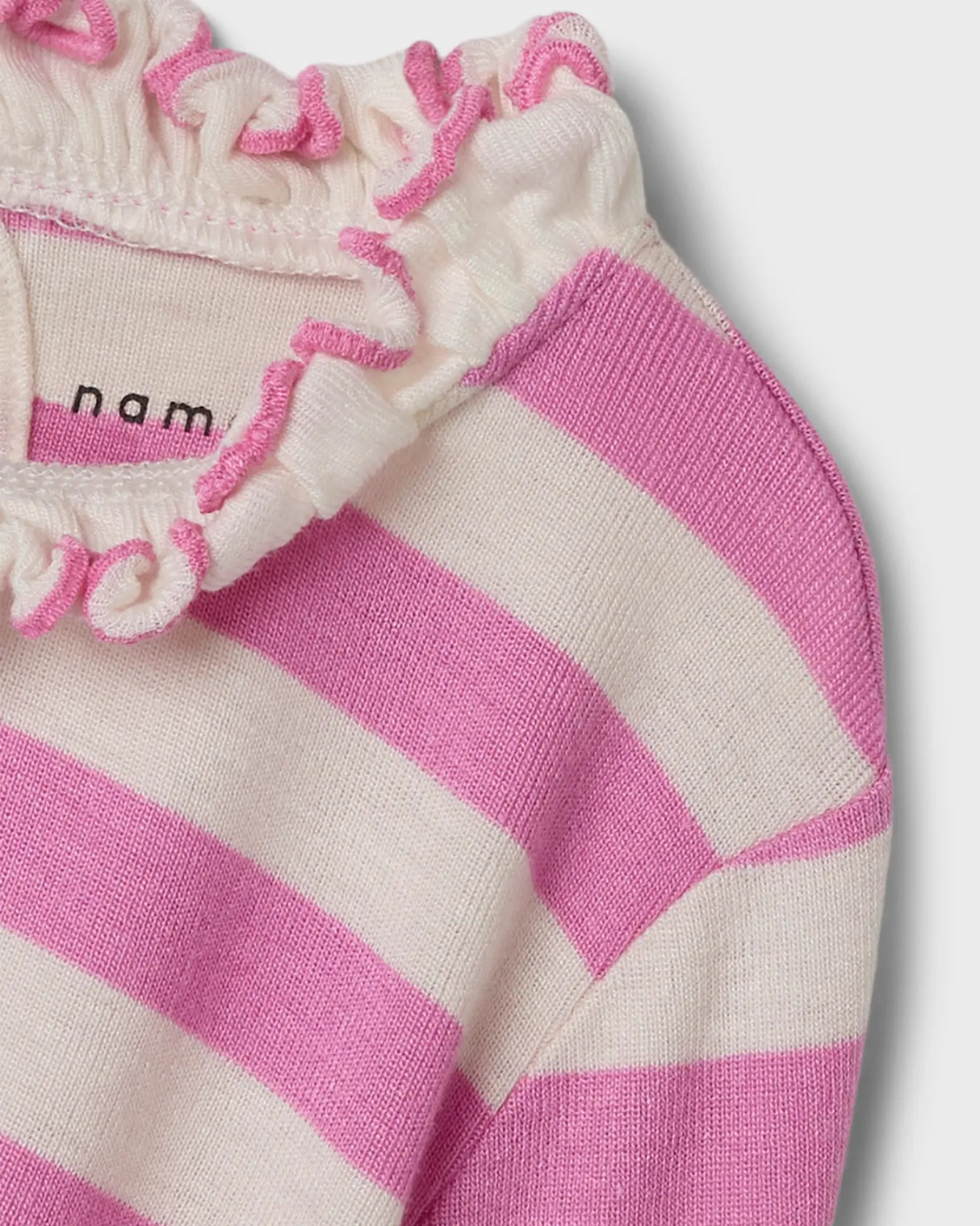 LyserødHvid - Fuchsia Pink - Name it - Bluse - 13242471