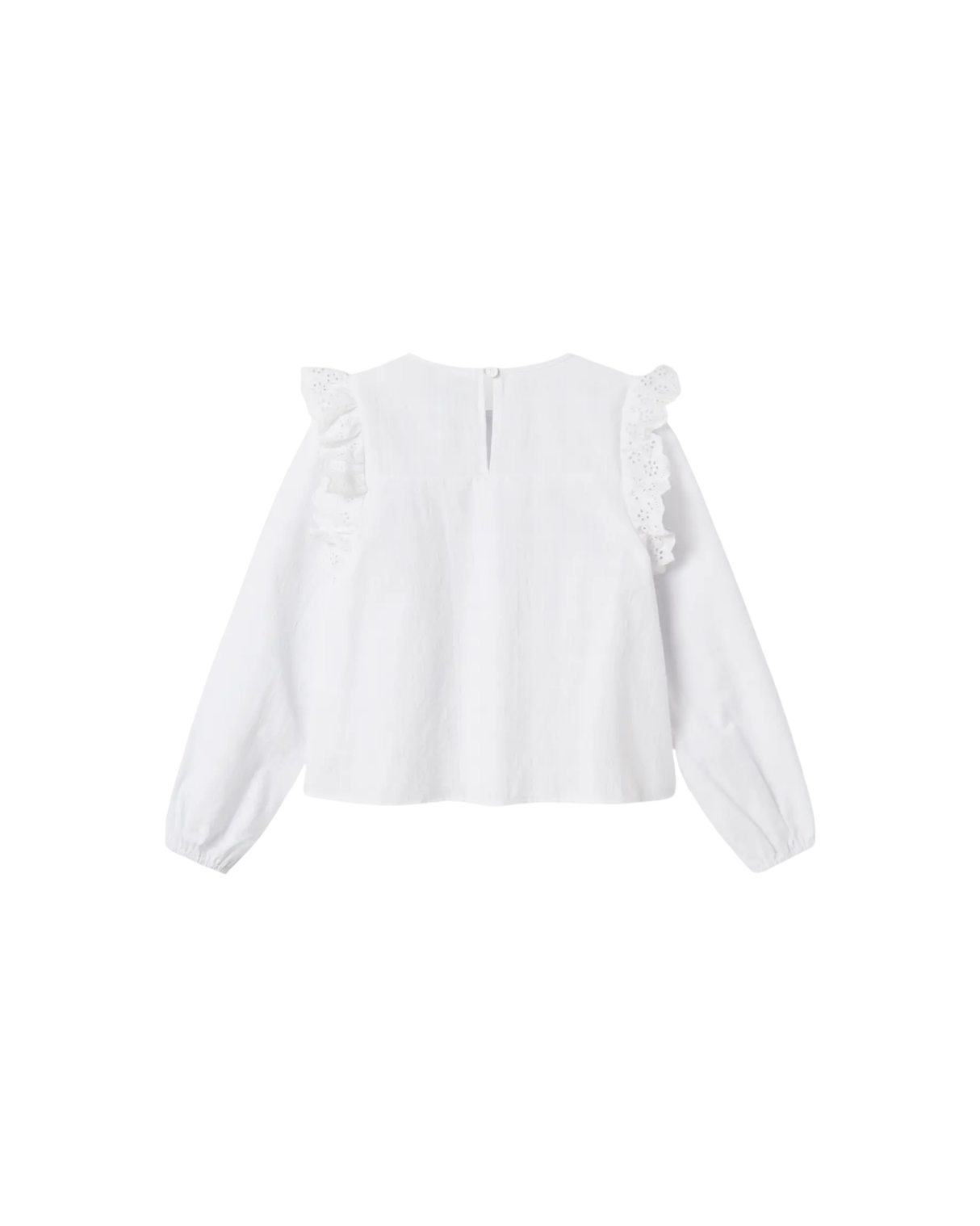 White - Bright White - Name it - Blouse - Lace - 13244507