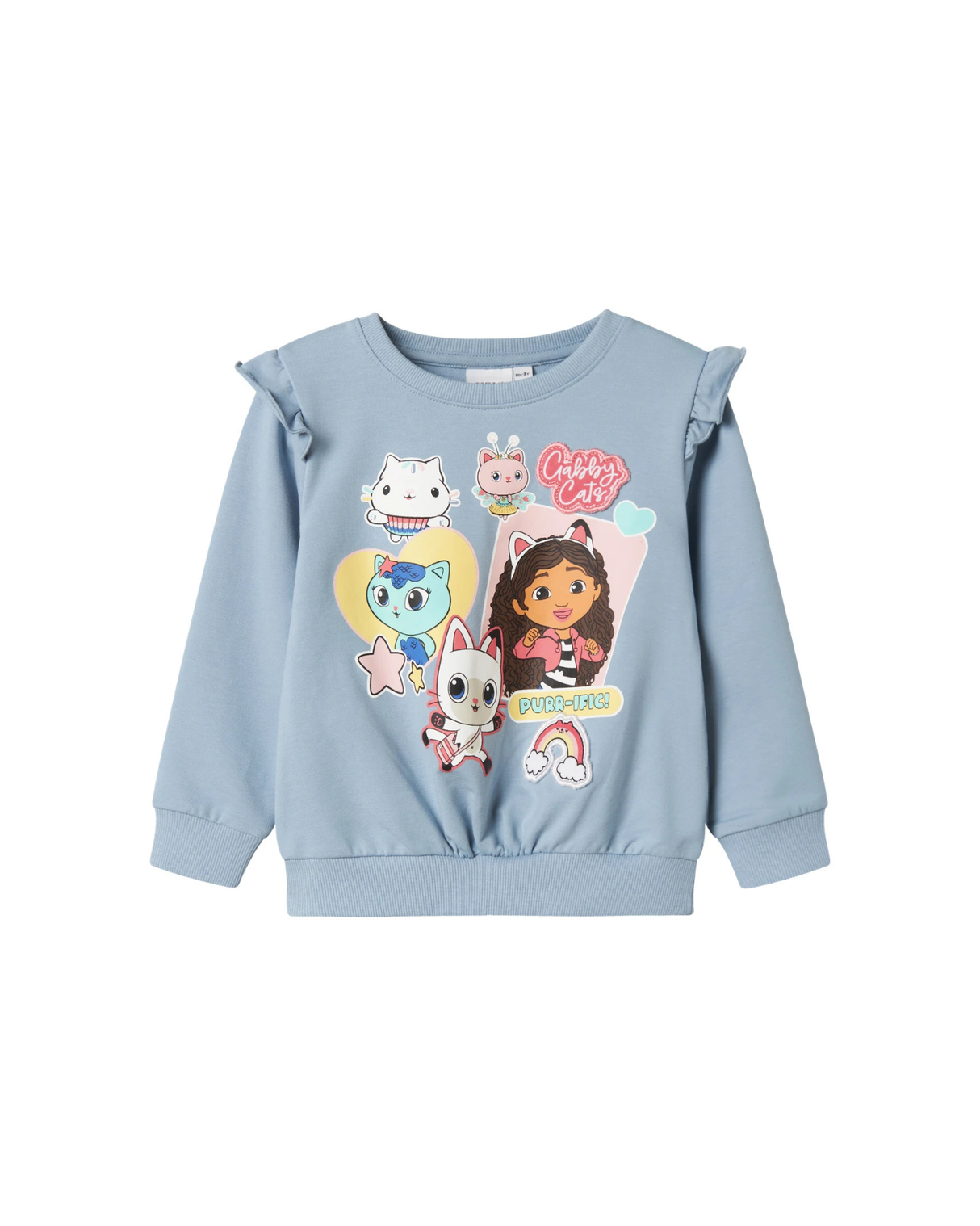 Lyseblå - Dusty blue - Name it - Sweatshirt - Gabby's Dollhouse - 13244907
