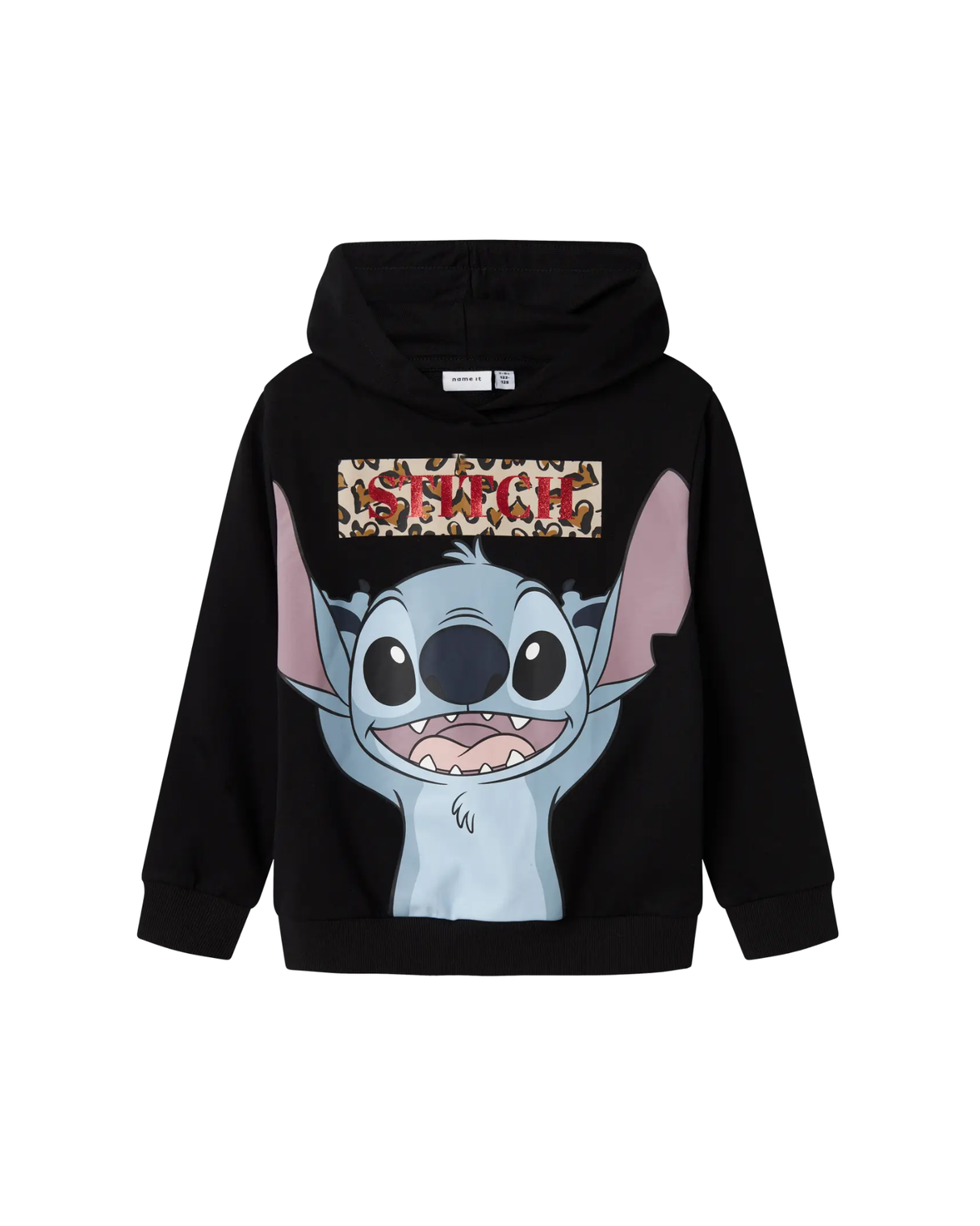 Sort - Black - Name it - Hættetrøje - Stitch - 13245012