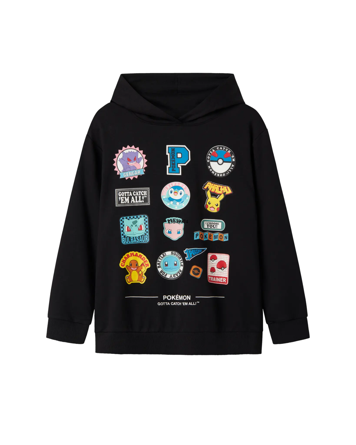 Sort - Black - Name it - Hættetrøje - Pokemon - 13245074