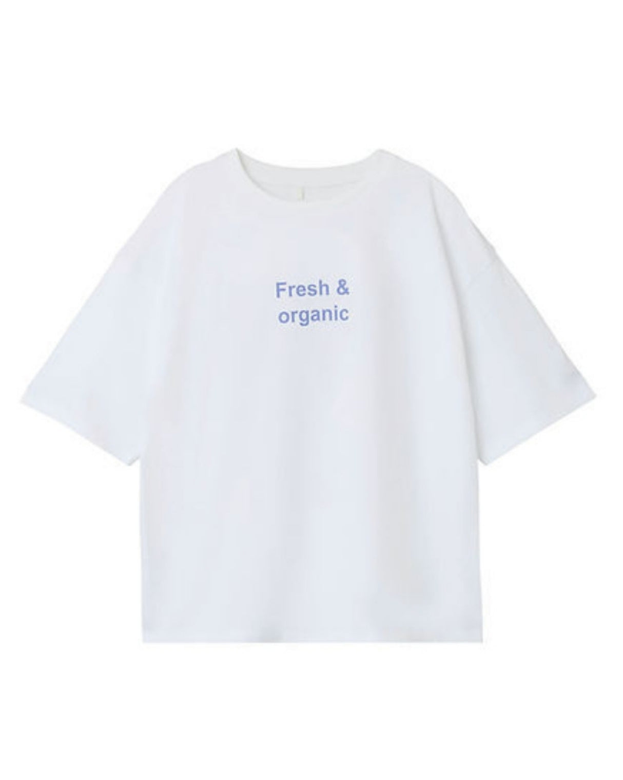 Hvid - Bright White - Name it - Fresh & Organic - t-shirt - 13246213