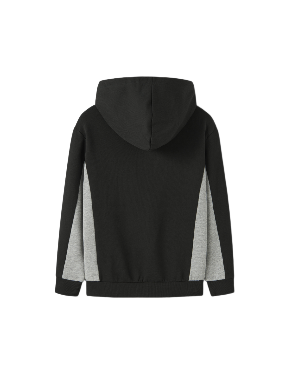 Sort - Black - Name it - Hættetrøje - Lynlås - 13246563