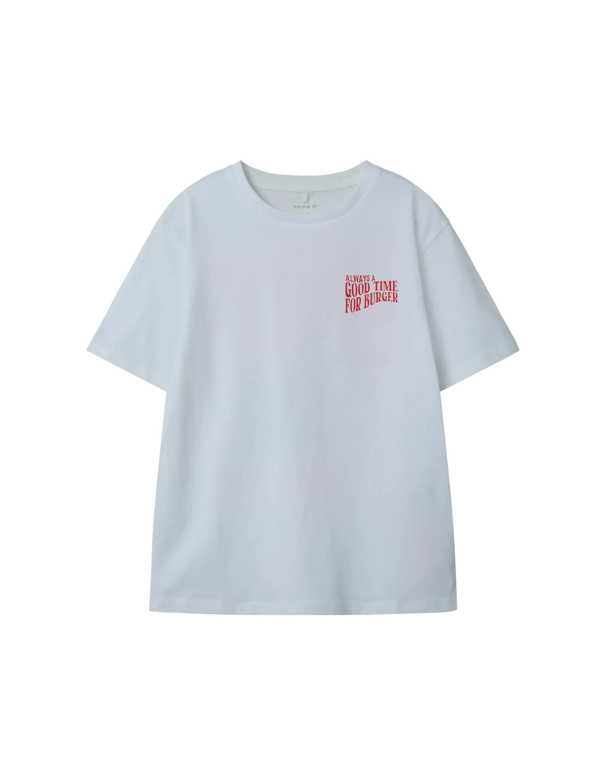 Hvid - Bright White - Name it - T-shirt - Print - 13246797