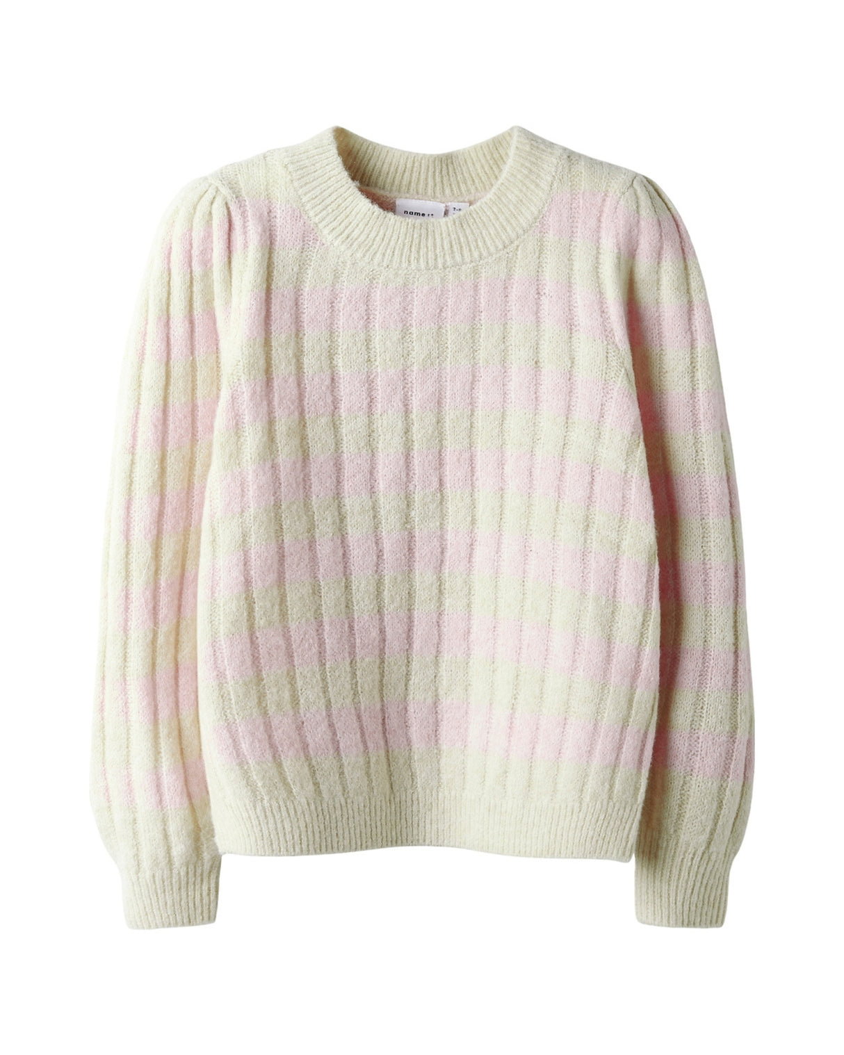 Lyserød - Buttercream/Pirouette - Name it - Striktrøje - 13246813