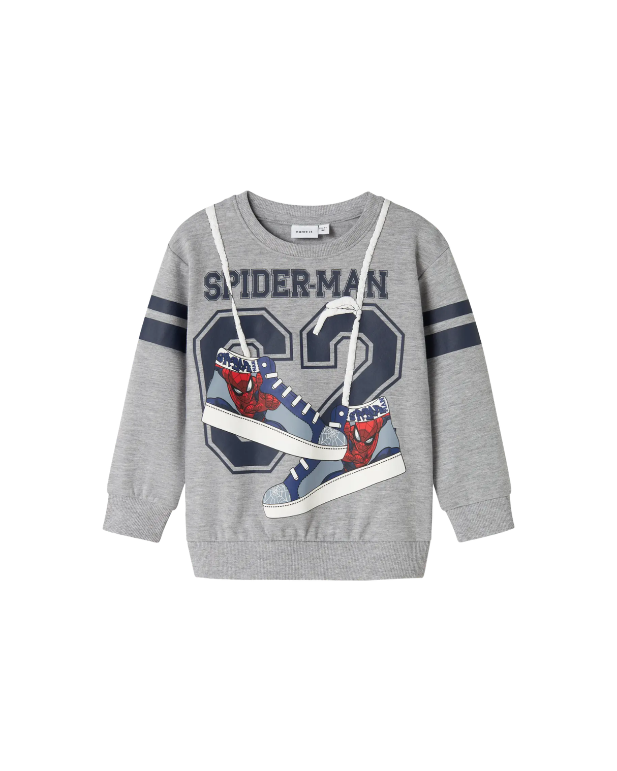Grå - Grey Melange - Name it - Sweatshirt - Spiderman - 13247174