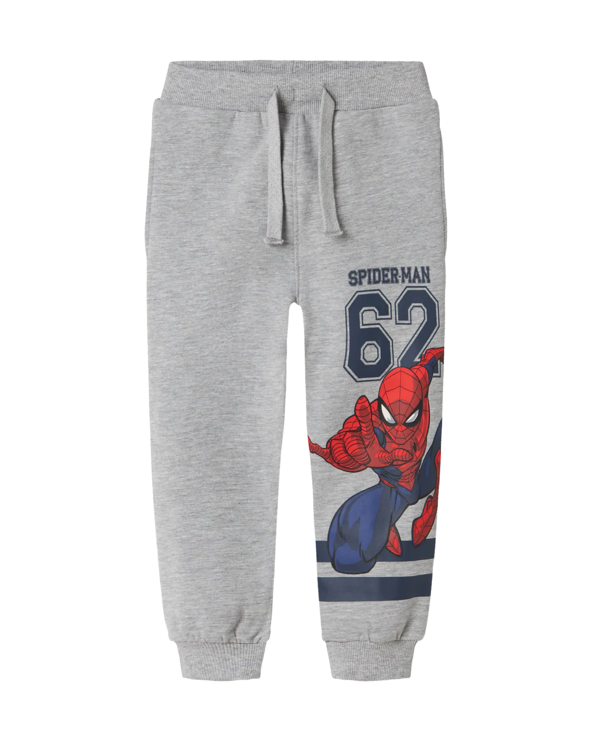 Grå - Grey Melange - name it - Sweatbukser - med Spiderman - 13247177