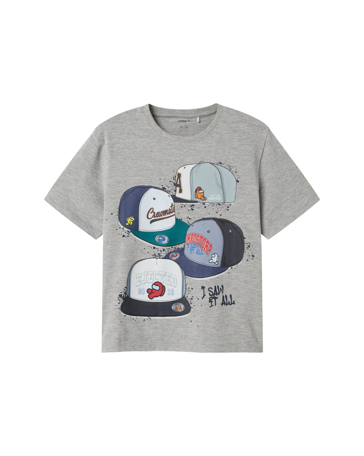 Grå - Grey Melange - Name it - Among us bluse - 13247211