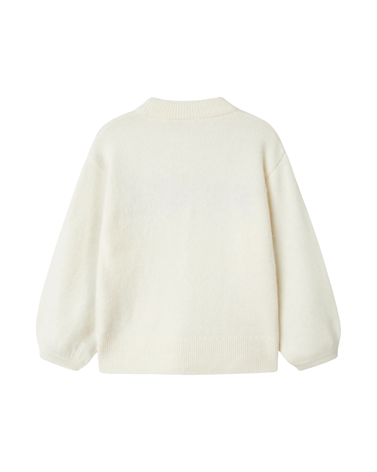 Hvid - Cloud Dancer - Name it - Strik -13247509