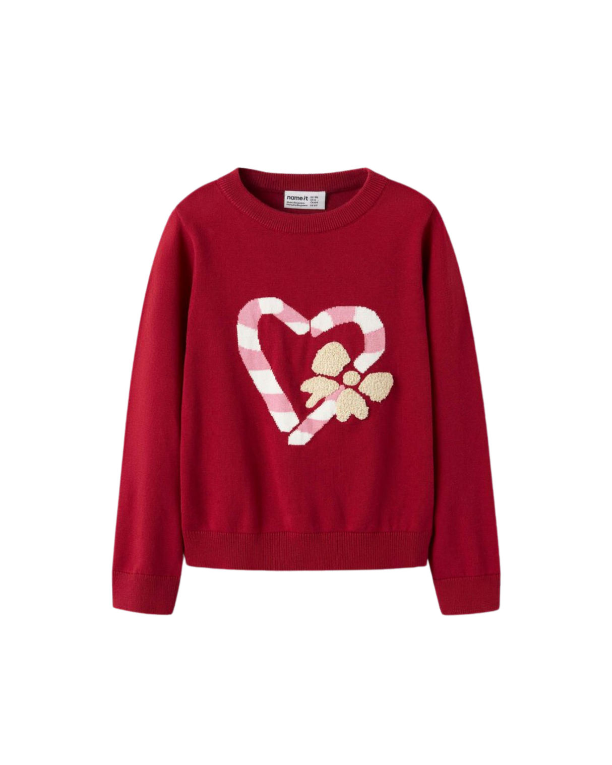 Rød - Jester Red - Name it - strik trøje - 13247842