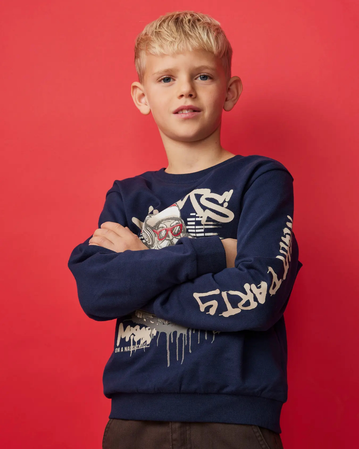 Blå - navy blazer - Name it - julesweatshirt - 13248091