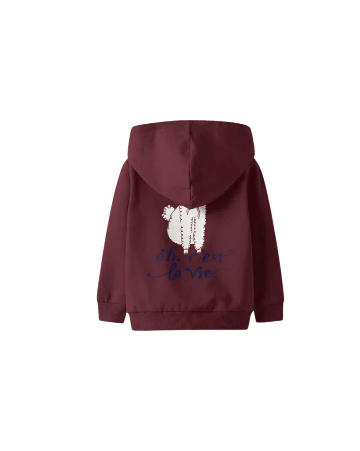 Bordeaux - Burgundy - name it - zip-up hættetrøje - 13249127