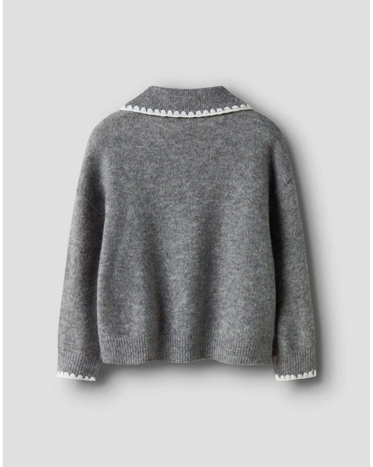 Grå - Grey melange - Name it - Strik Polo - 13249306