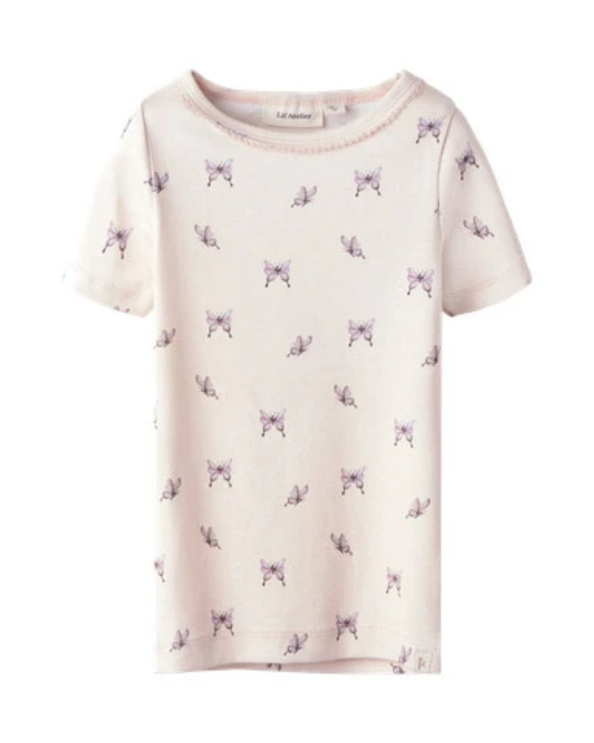 Lyserød - Peach Blush - Butterfly - Lil'Atelier - Bluse - 13250943