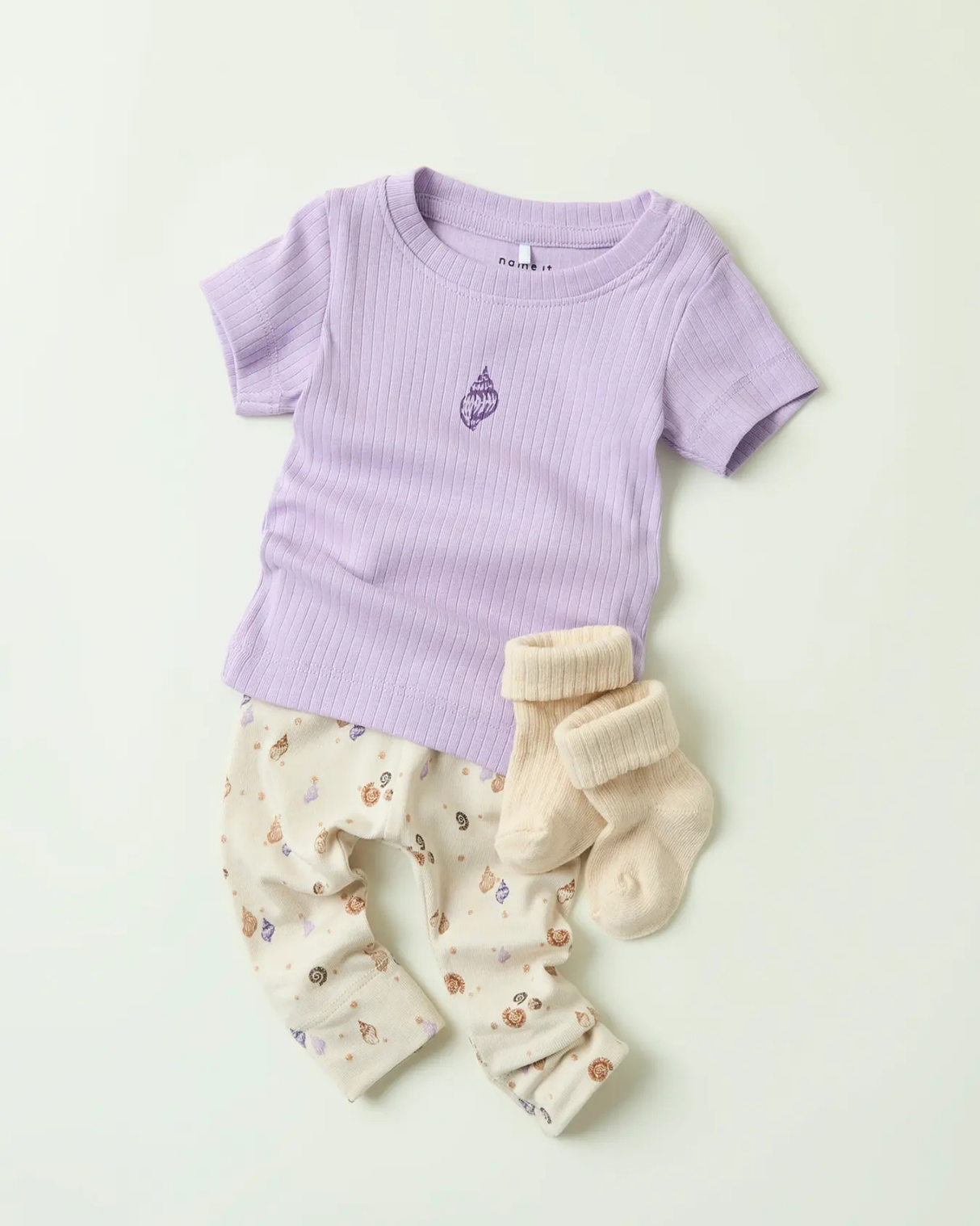 Lilla - Lavendula - Name it - top - Med konkylie - 13251117