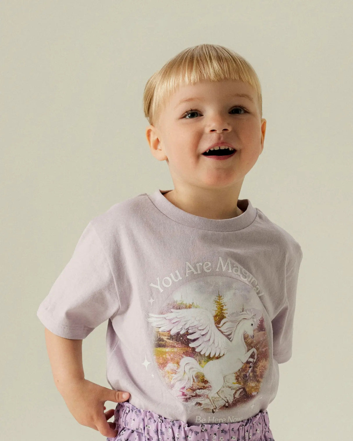 Lilla T-shirt med enhjørning - Name it - Misty Lilac - 13251834