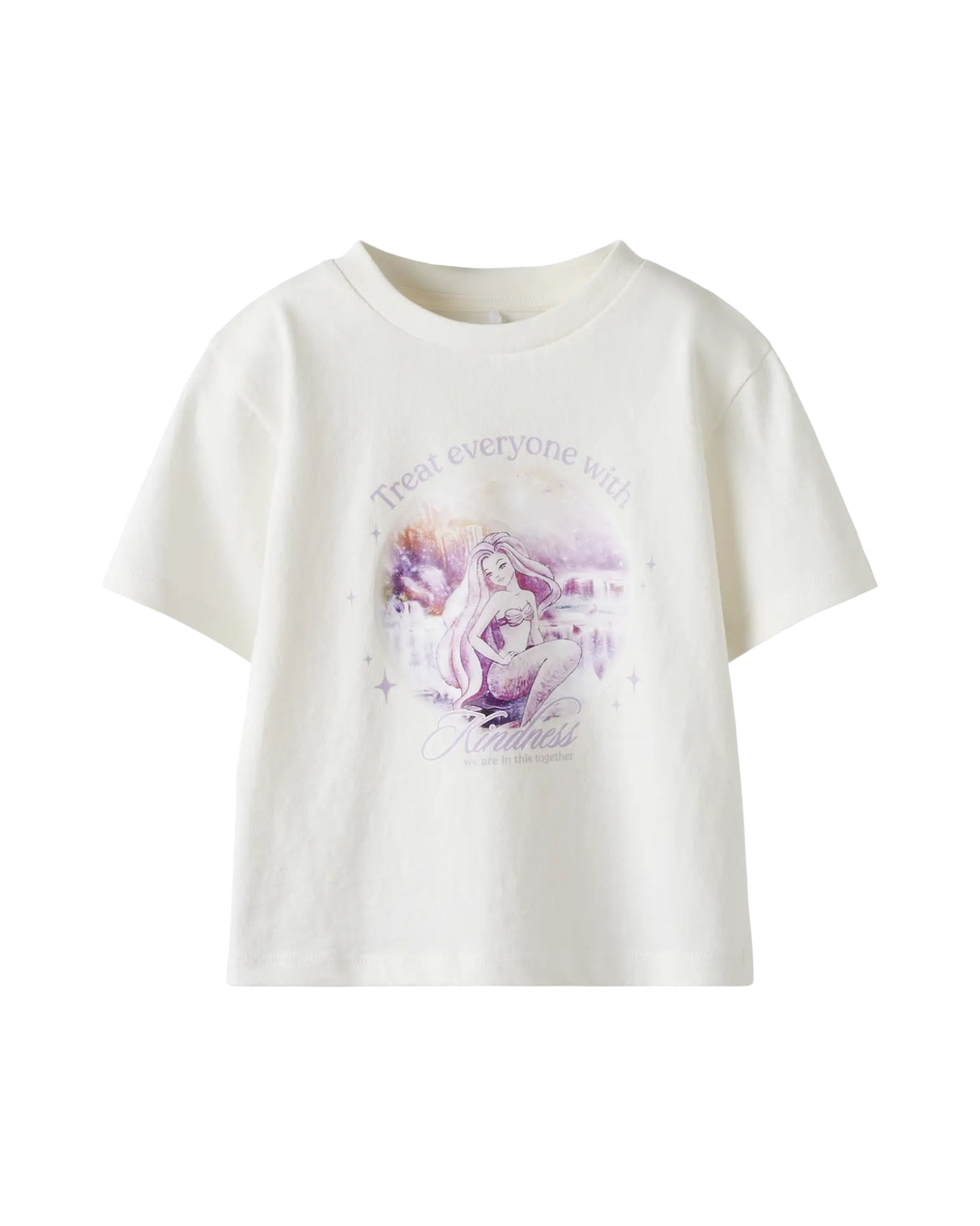 Hvid T-shirt med havfrue - Name it - Star White - 13251834