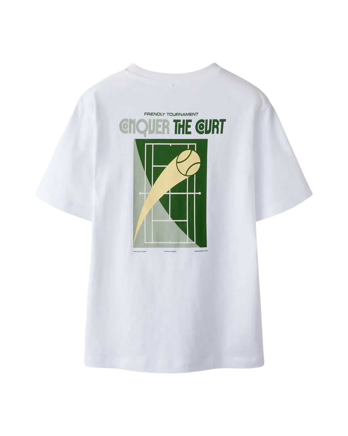 Hvid T-shirt - Name it - Bright White - Tennis - korteærmer - 13252876