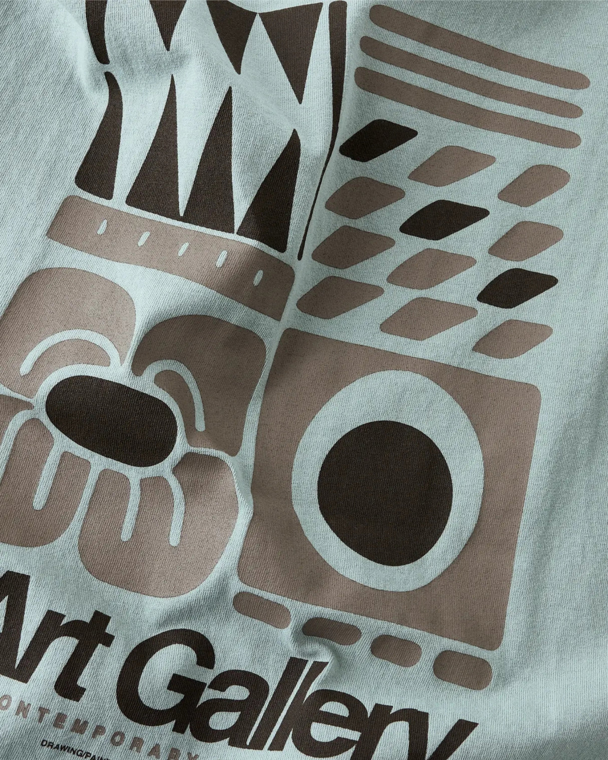 Grøn T-shirt - Name it - Slate Gray - Kunst - korteærmer - 13252876