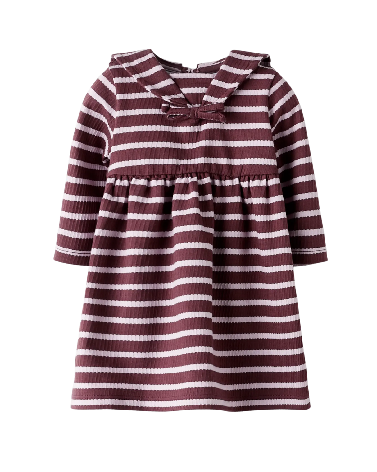 Rødbrun - Bleached Mauve - Name it - Kjole - Striber - 13252993