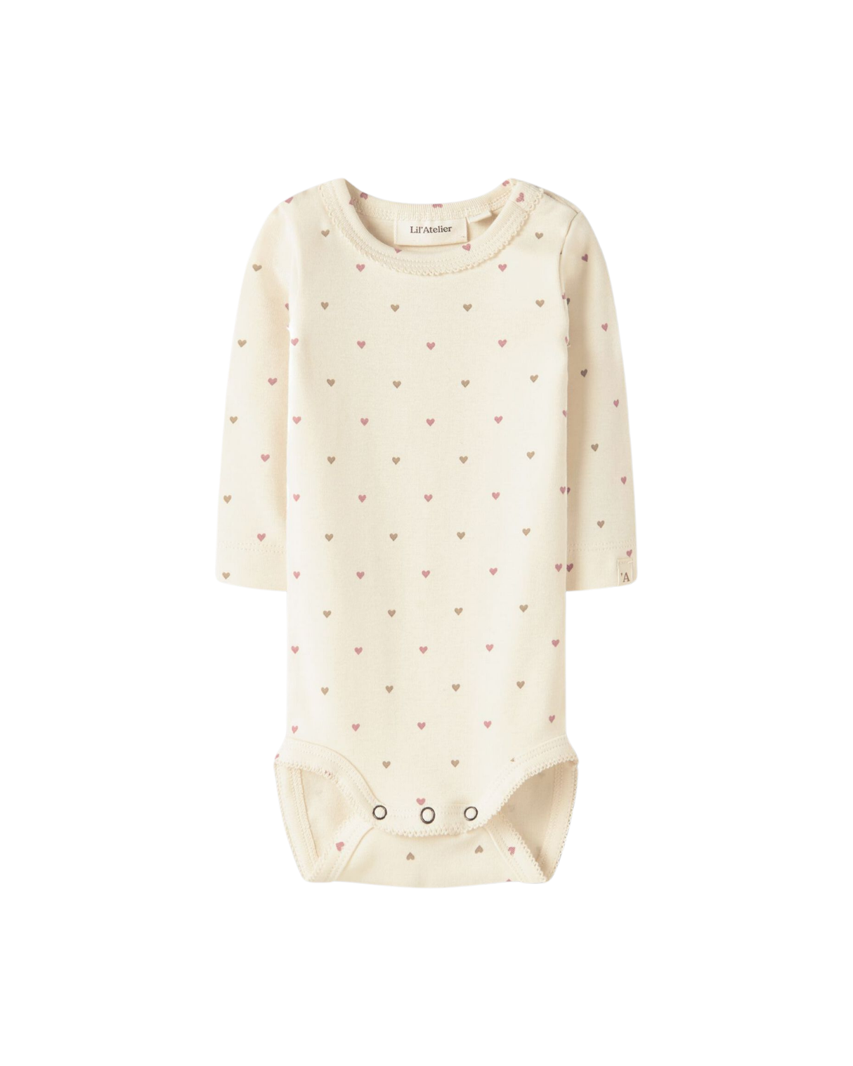Offwhite - Turtledove - Lil'Atelier - Bodystocking - hjerter - 13253856
