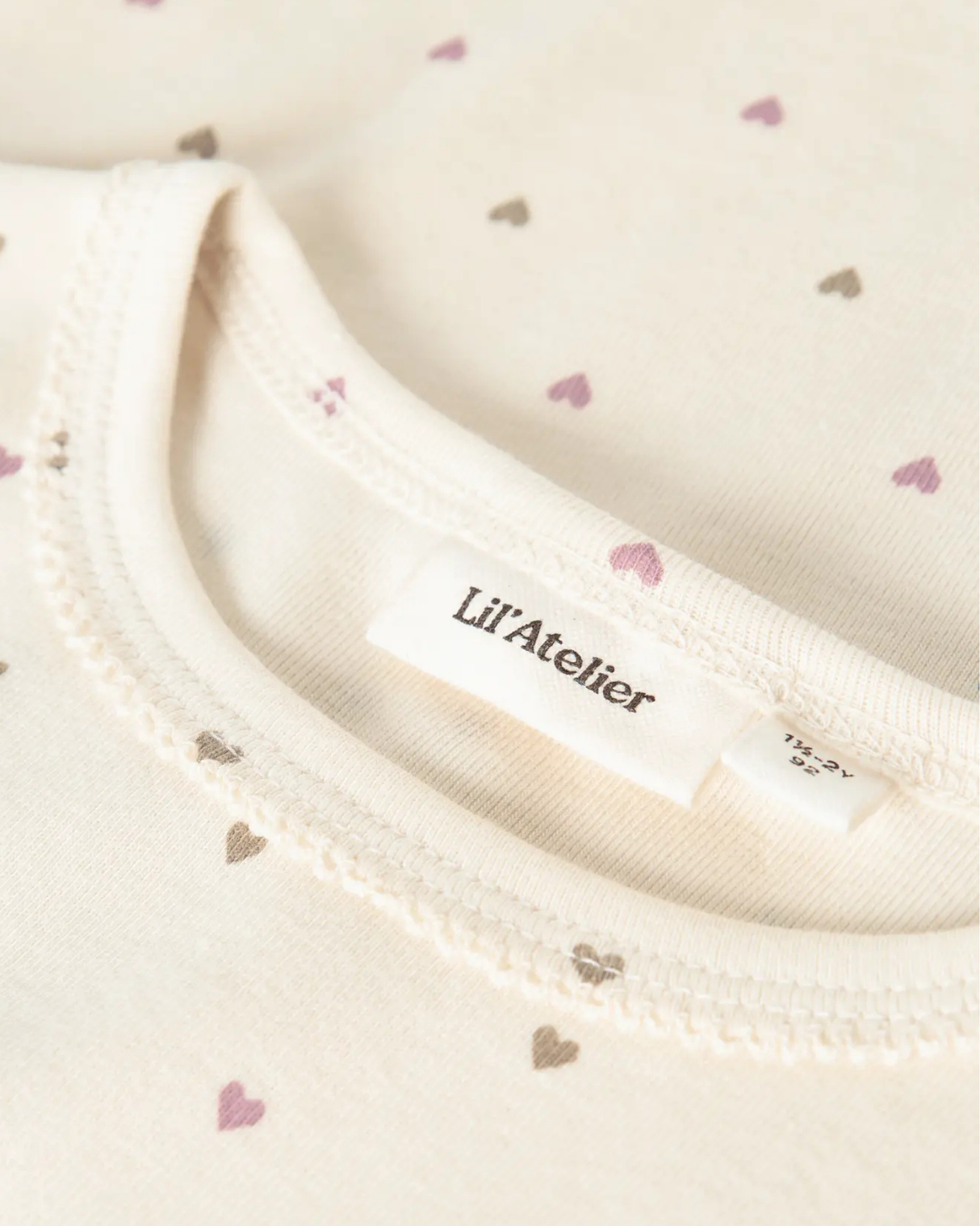 Offwhite - Turtledove - Lil'Atelier - Bluse - hjerter - 13253864