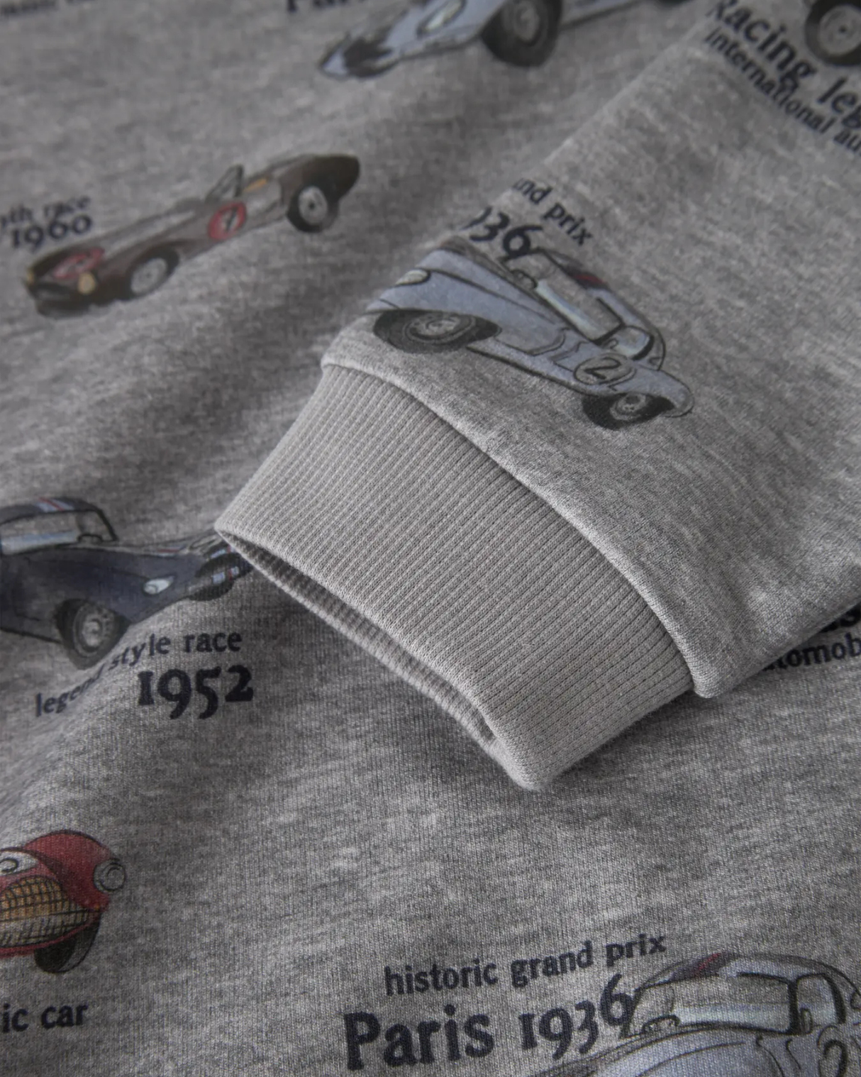 Grå - Grey Melange - Name it - Sweatshirt - Biler - 13254410