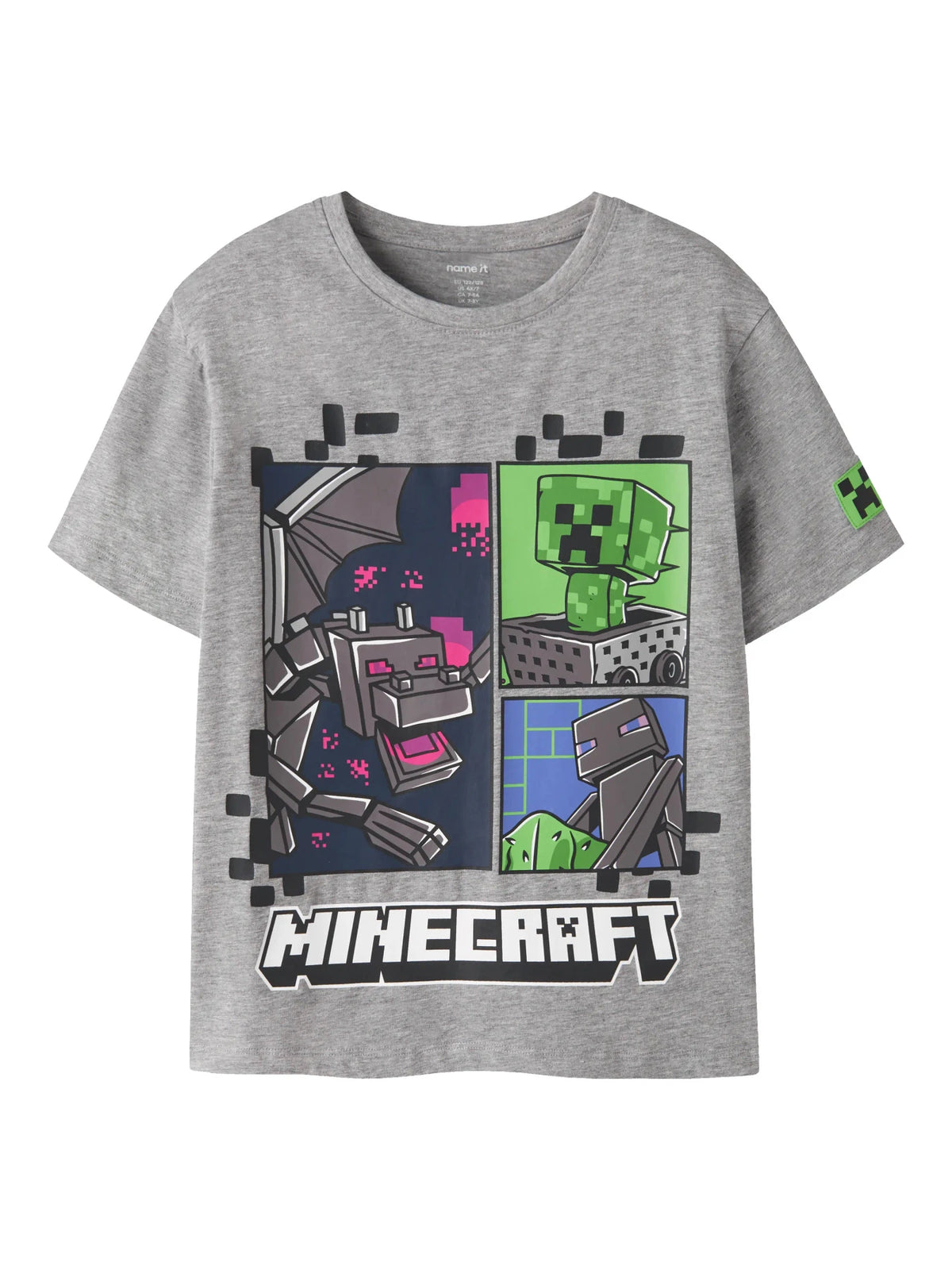 Grey Melange Bluse Minecraft fra Name it - 13255755