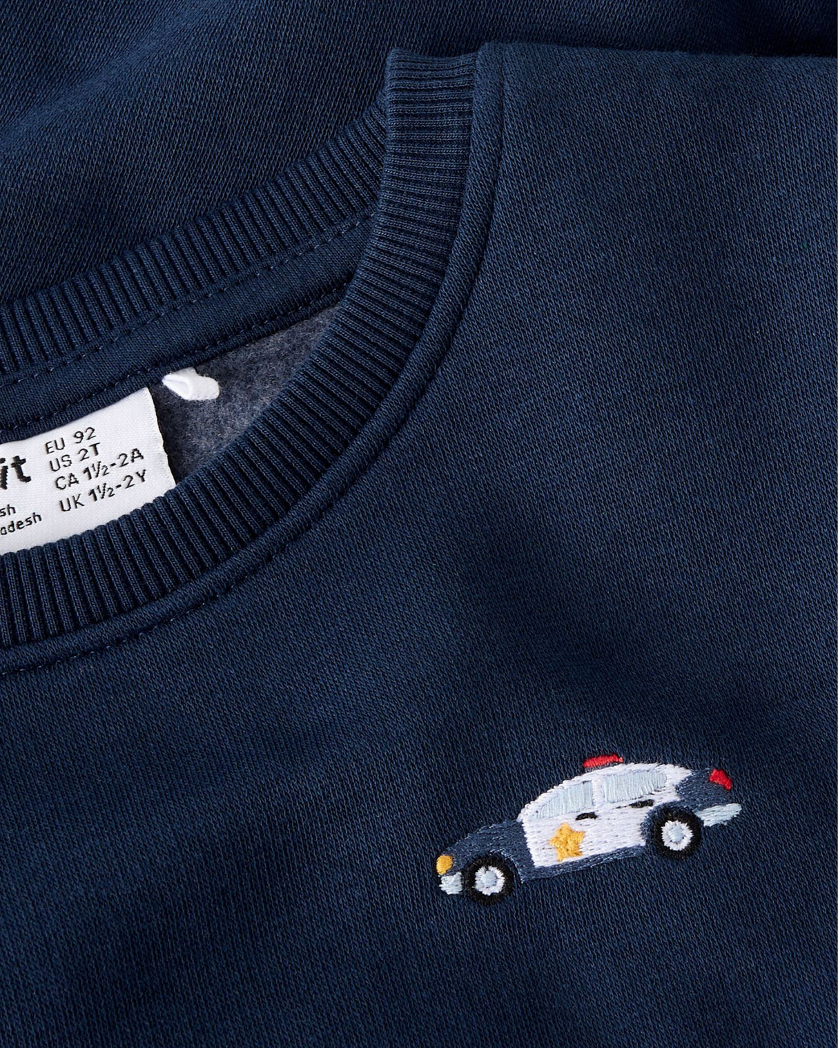 Mørkeblå - Navy Blazer - Name it - Sweatshirt - Politibil - 13255823