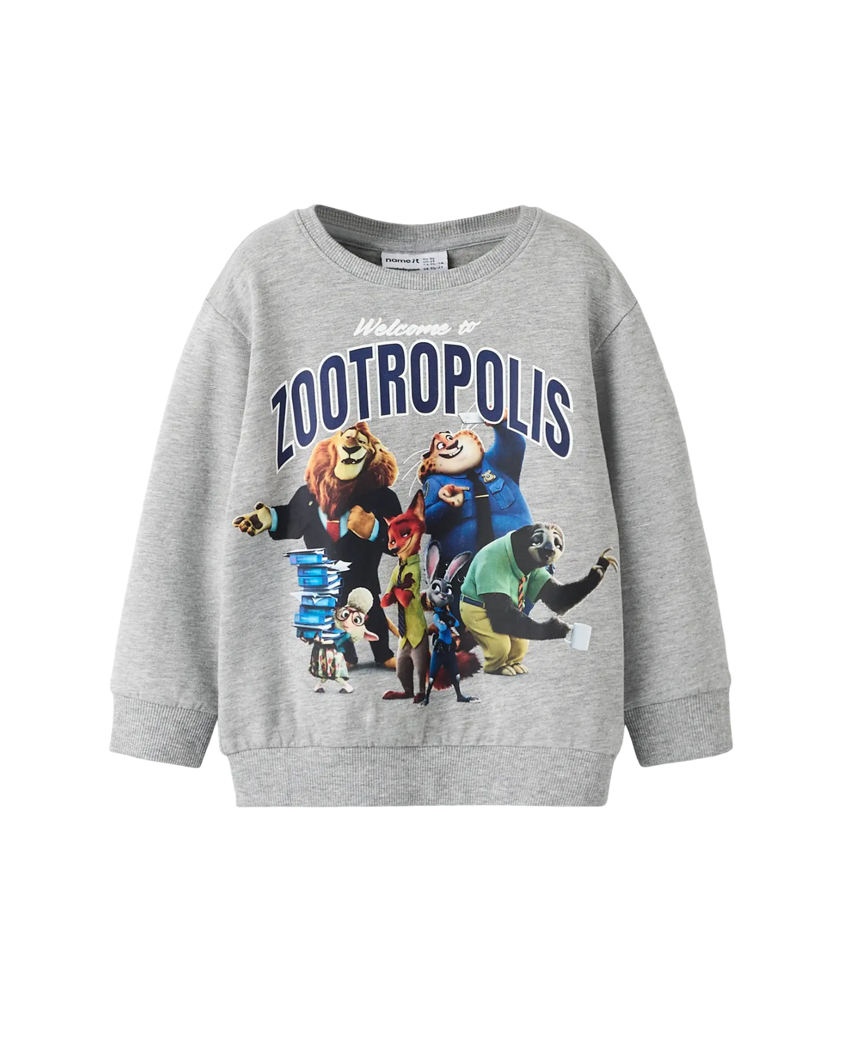 Grå - Grey Melange - Name it - Sweatshirt - Zootropolis - 13256249