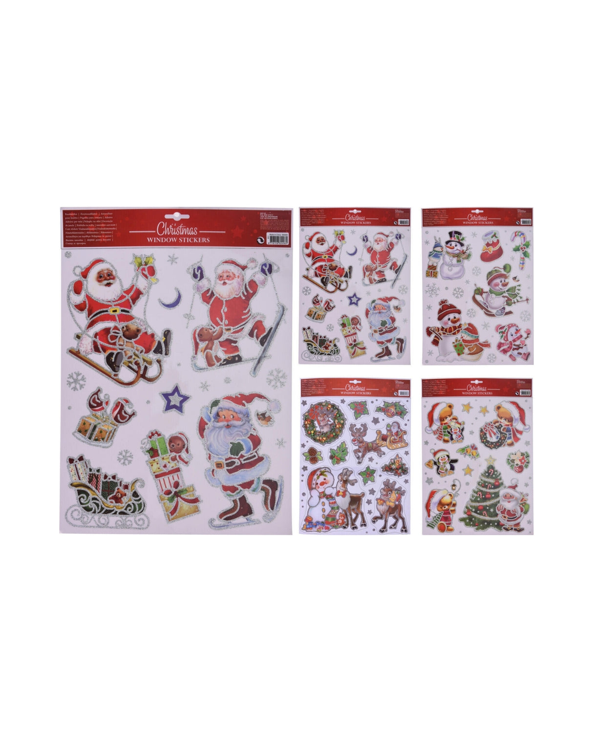 Window stickers with Christmas motifs 1 pc.