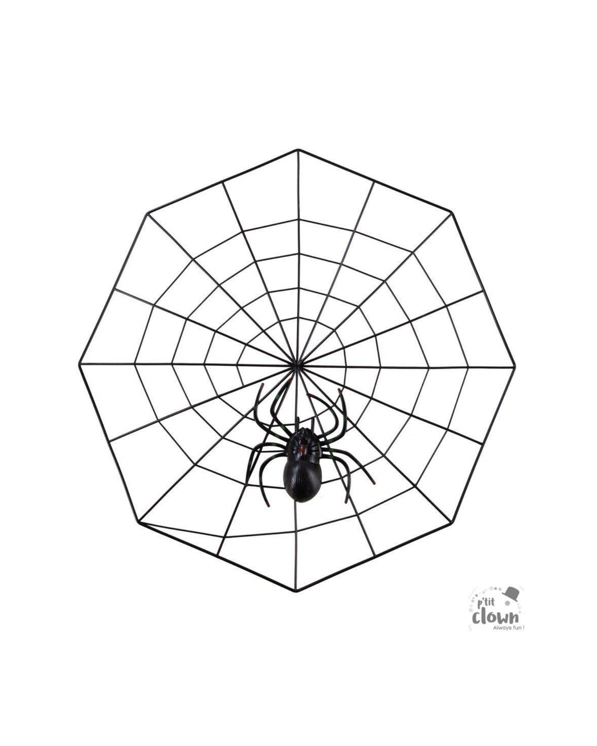 Spider web - plastic - 30 cm