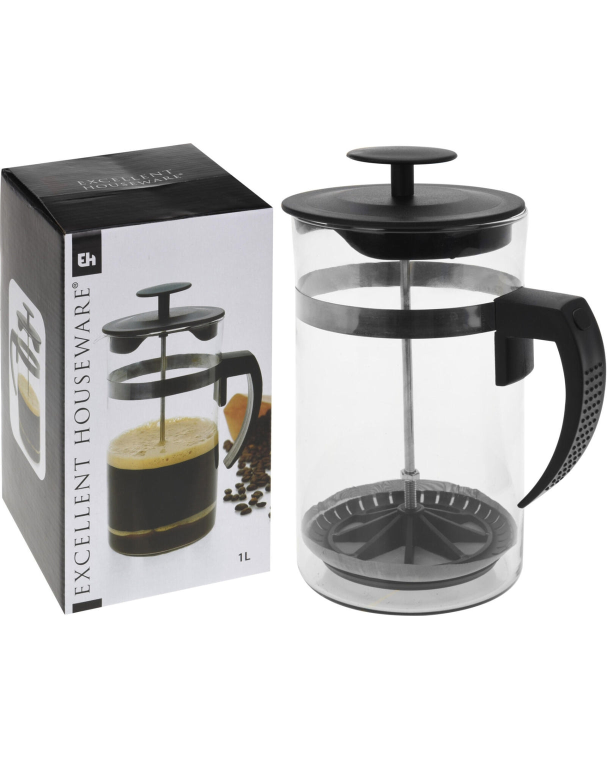 Stempel kande i glas 1 liter