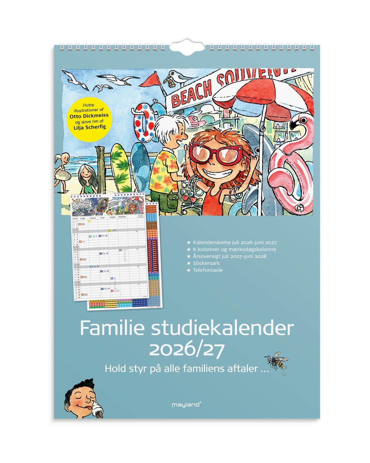 Studie Familiekalender Otto Dickmeiss & Lilja Scherfig A3