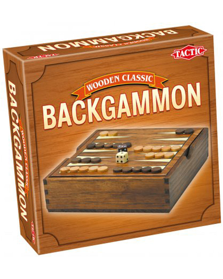 Wooden backgammon