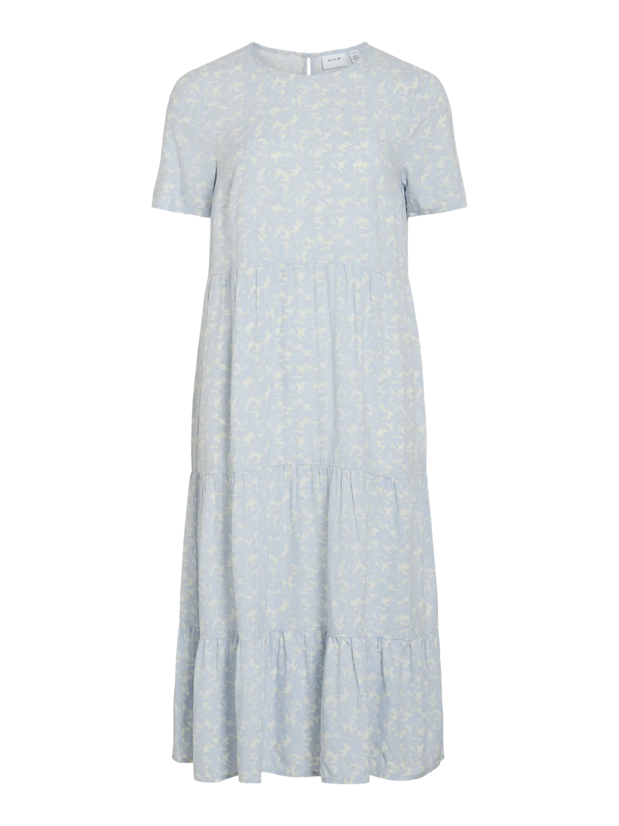 Blå - Birch - Blue - Vila - Kjole - Blomster - 14078934