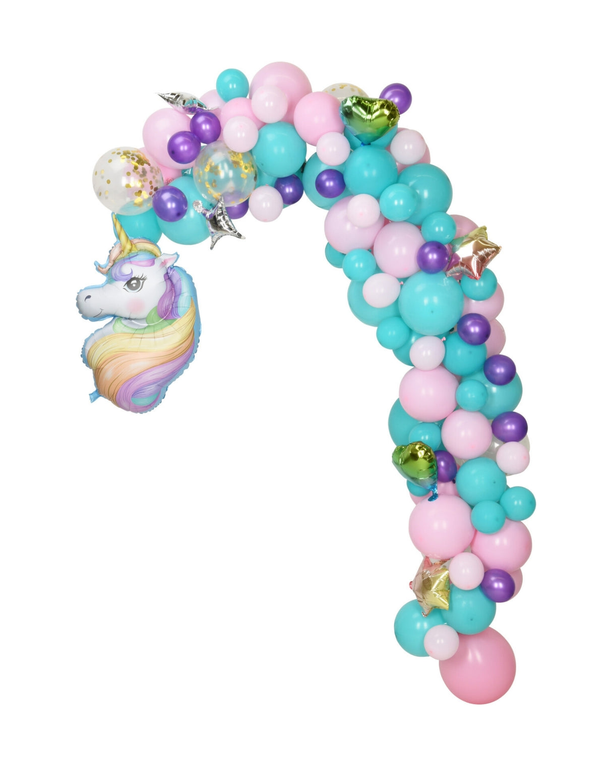 Ballon sæt med enhjørning - 120 balloner