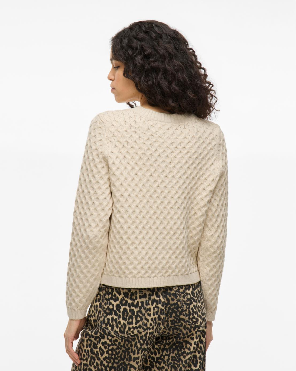 Offwhite - Birch - VILA - Strikcardigan - 14107982