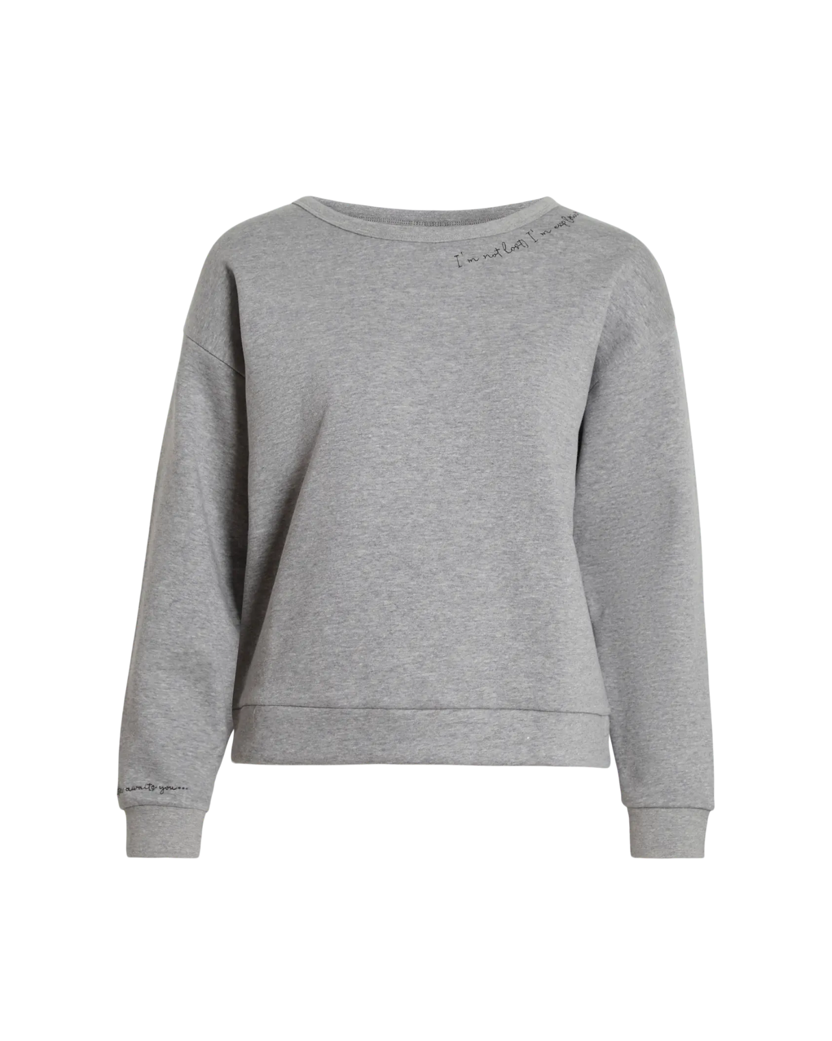 Grå - Light Grey - Vila - Sweatshirt - 14108212