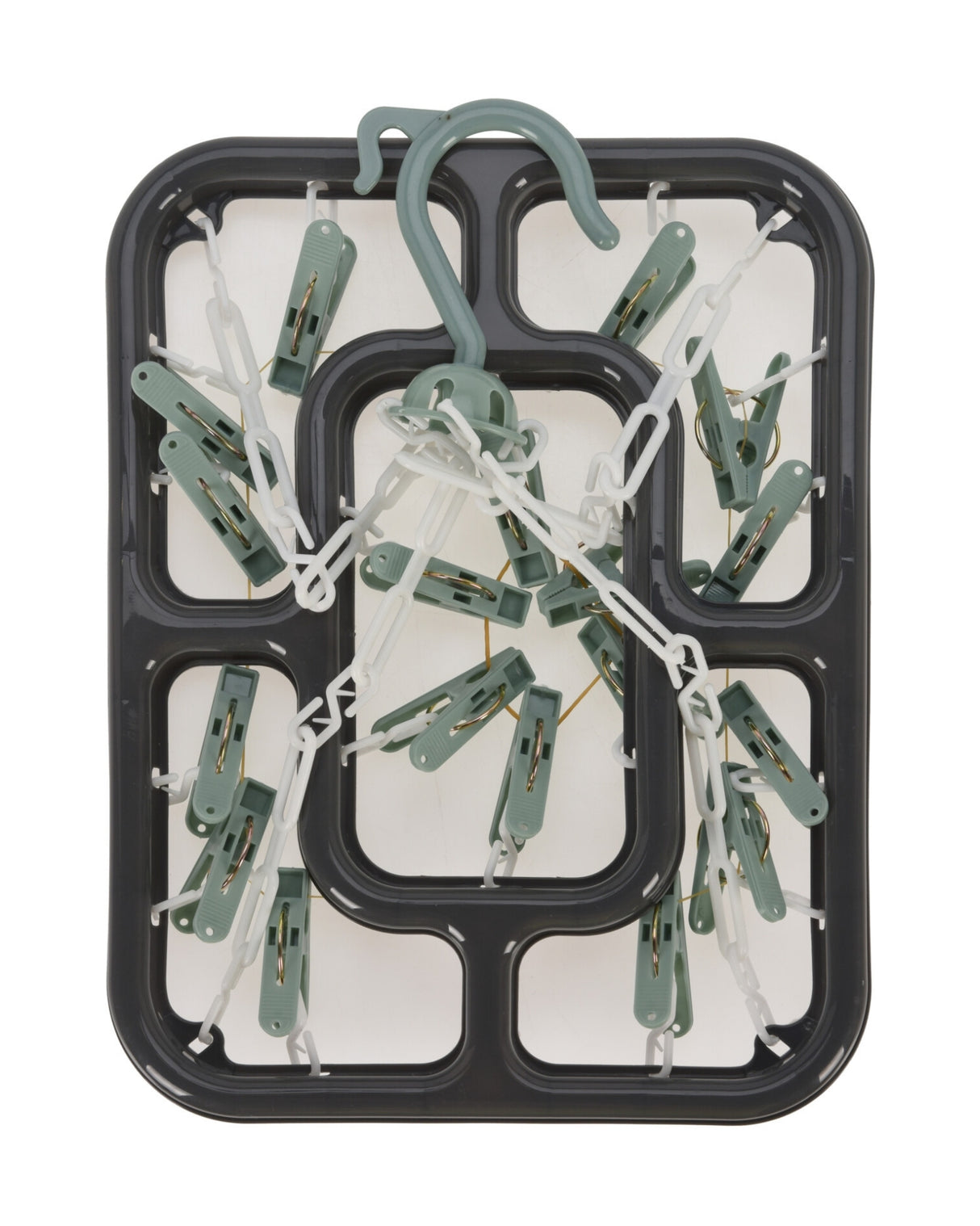 Tørreophæng med 18 klemmer